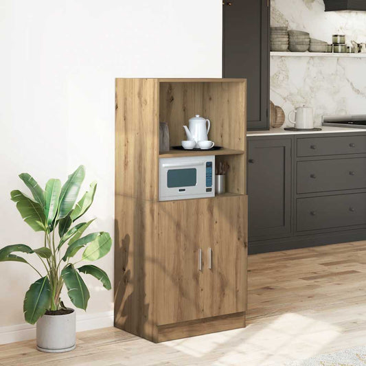 Kitchen Cabinet Artisan Oak 57x41.5x131.5 cm Engineered Wood