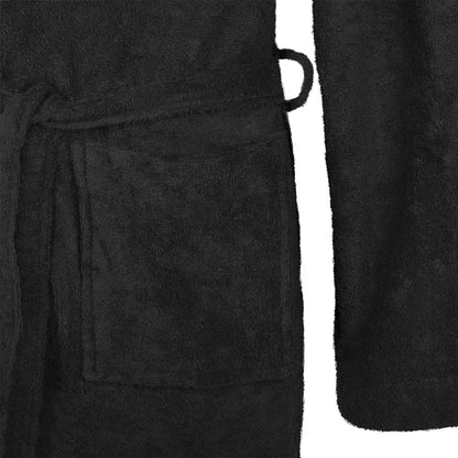 Bathrobe KINN Black S Cotton