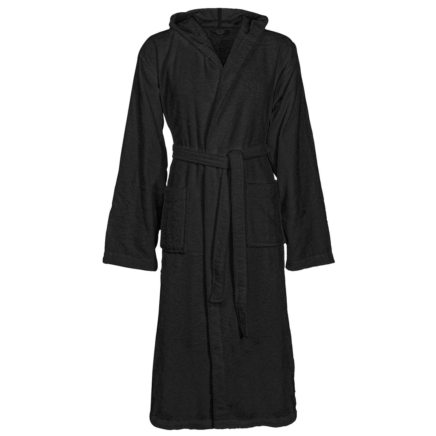 Bathrobe KINN Black M Cotton