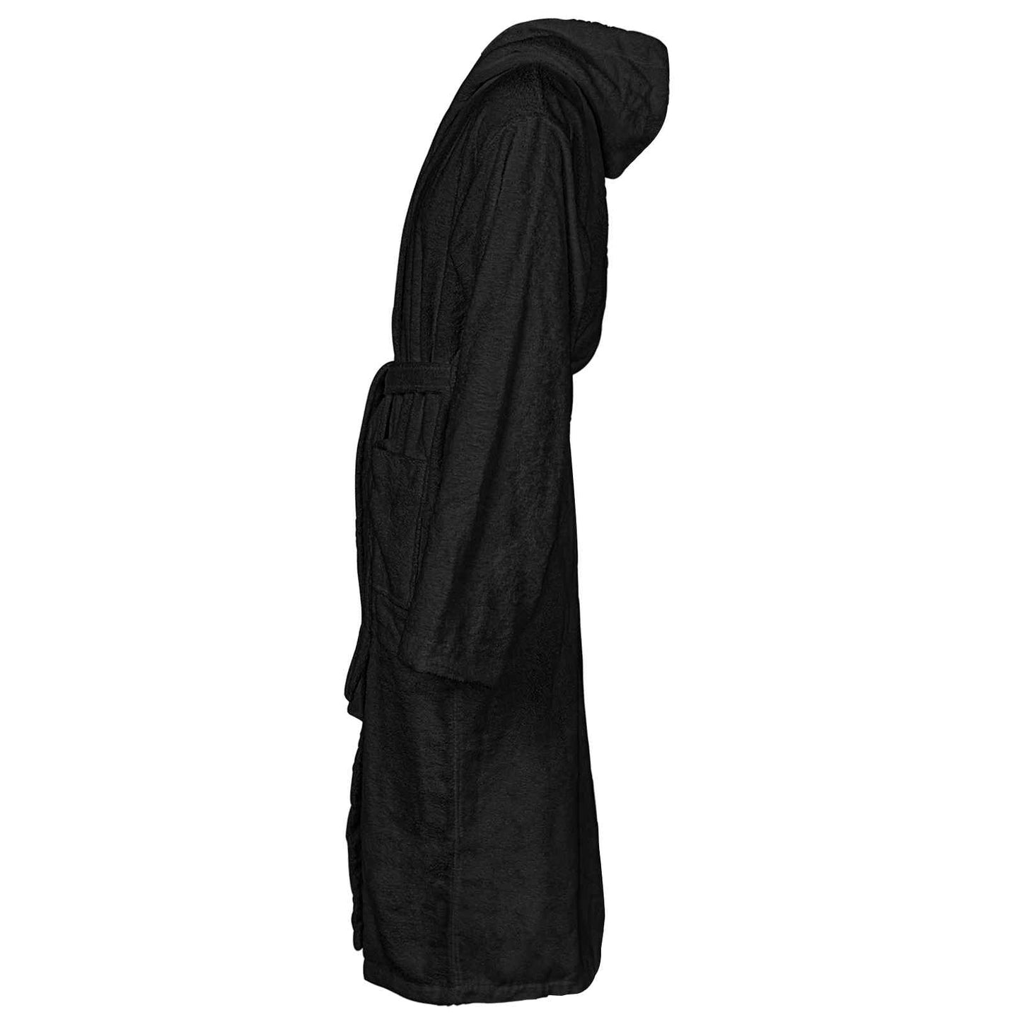 Bathrobe KINN Black M Cotton