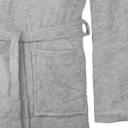 Bathrobe KINN Grey M Cotton