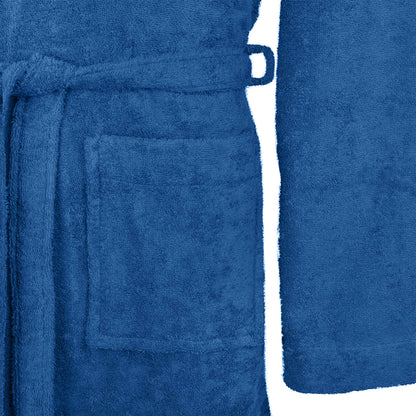 Bathrobe KINN Blue S Cotton