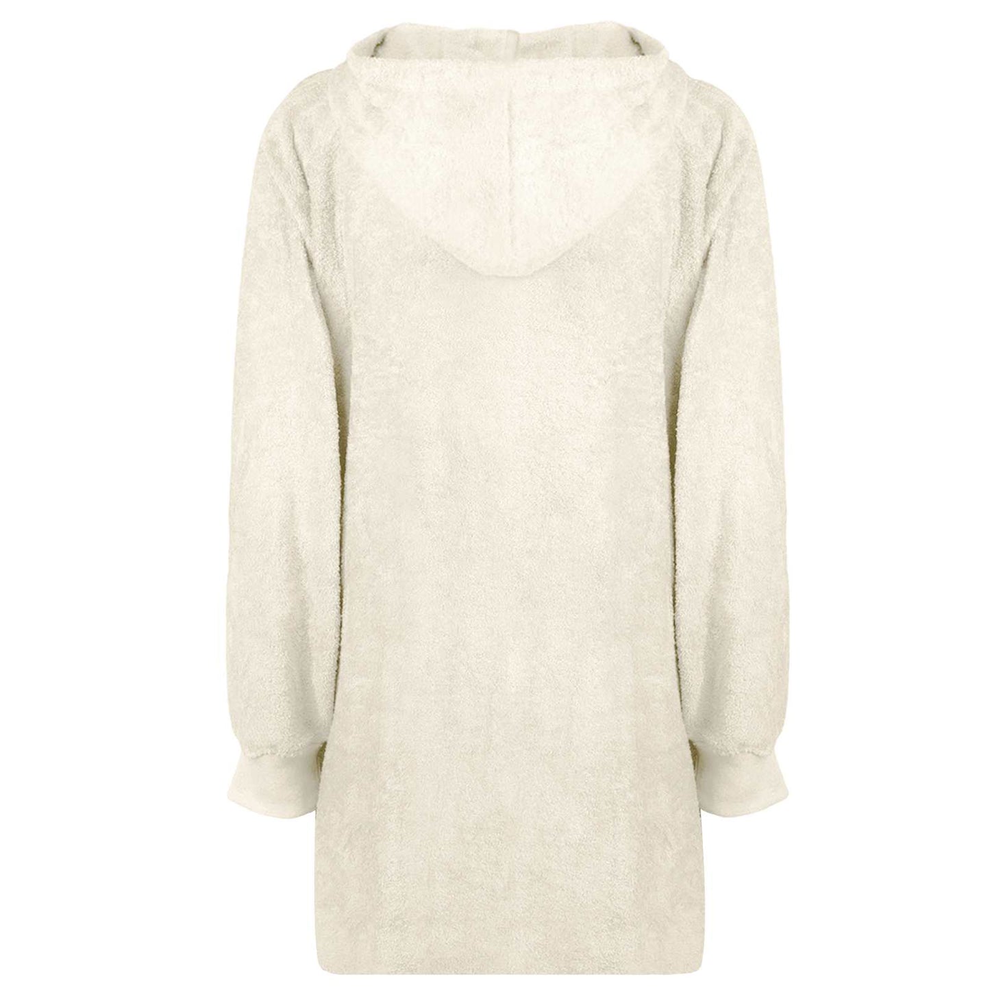Blanket Hoodie KINN Cream L Cotton
