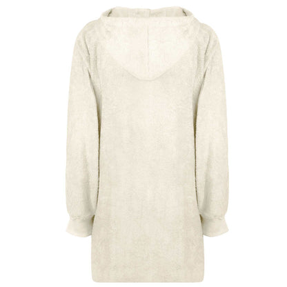 Blanket Hoodie KINN Cream L Cotton