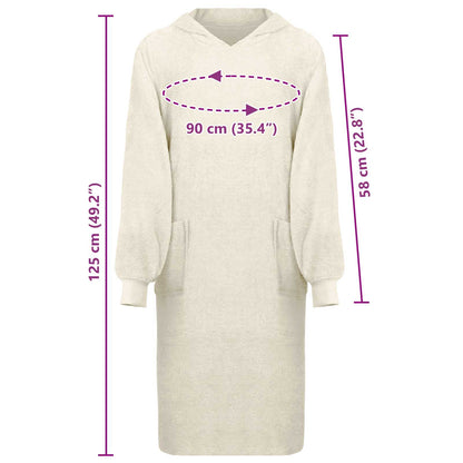 Blanket Hoodie KINN Cream XL Cotton