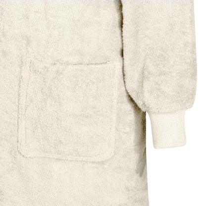 Blanket Hoodie KINN Cream XXL Cotton