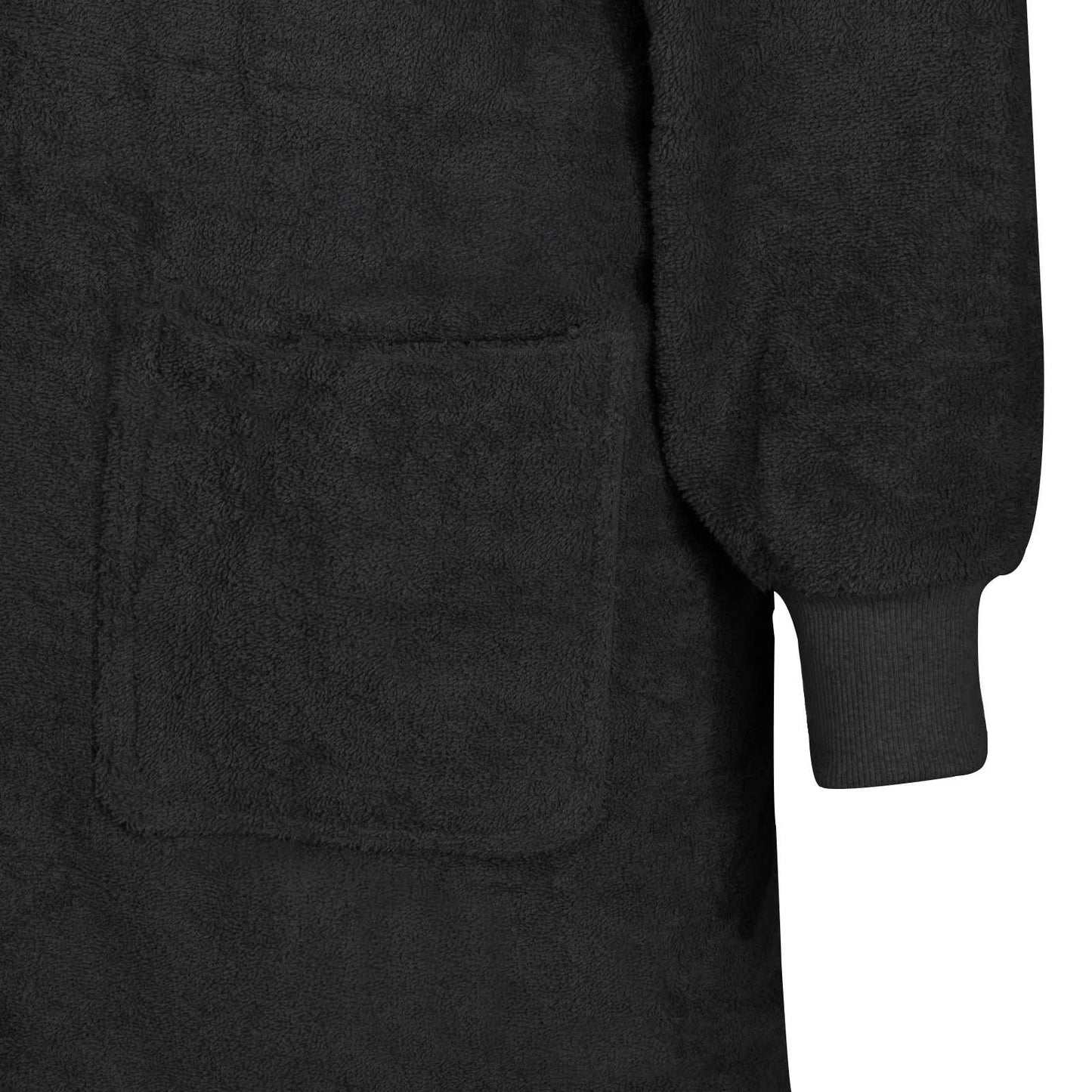 Blanket Hoodie KINN Black L Cotton