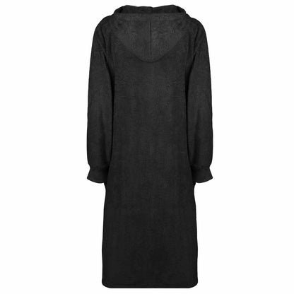 Blanket Hoodie KINN Black XL Cotton