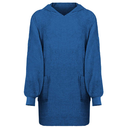 Blanket Hoodie KINN Navy L Cotton