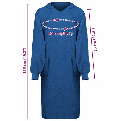Blanket Hoodie KINN Navy XL Cotton
