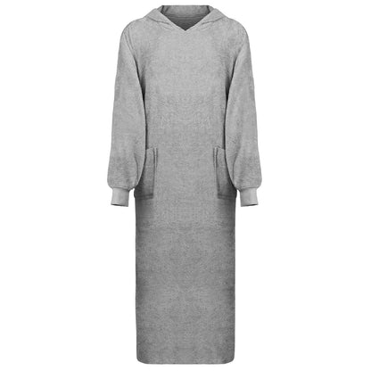 Blanket Hoodie KINN Grey XXL Cotton