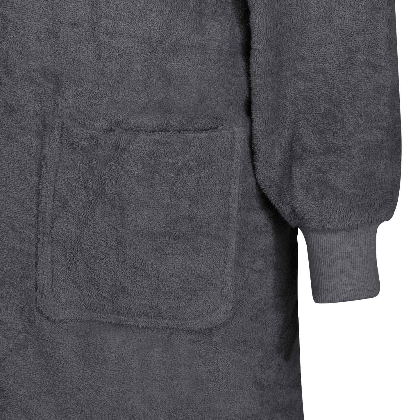 Blanket Hoodie KINN Anthracite L Cotton