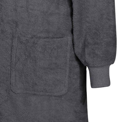 Blanket Hoodie KINN Anthracite L Cotton
