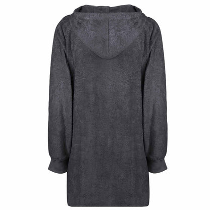 Blanket Hoodie KINN Anthracite L Cotton