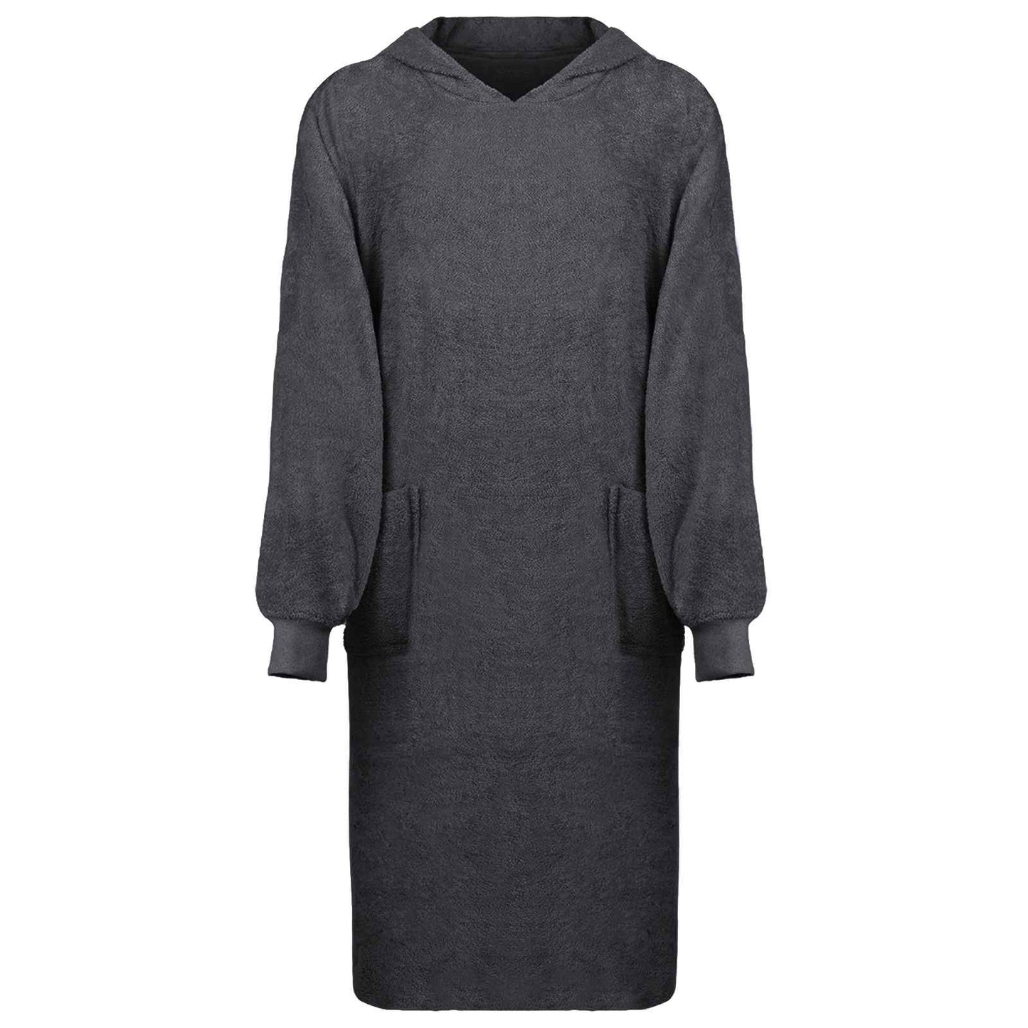 Blanket Hoodie KINN Anthracite XL Cotton