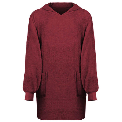 Blanket Hoodie KINN Red L Cotton