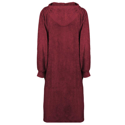 Blanket Hoodie KINN Red XL Cotton