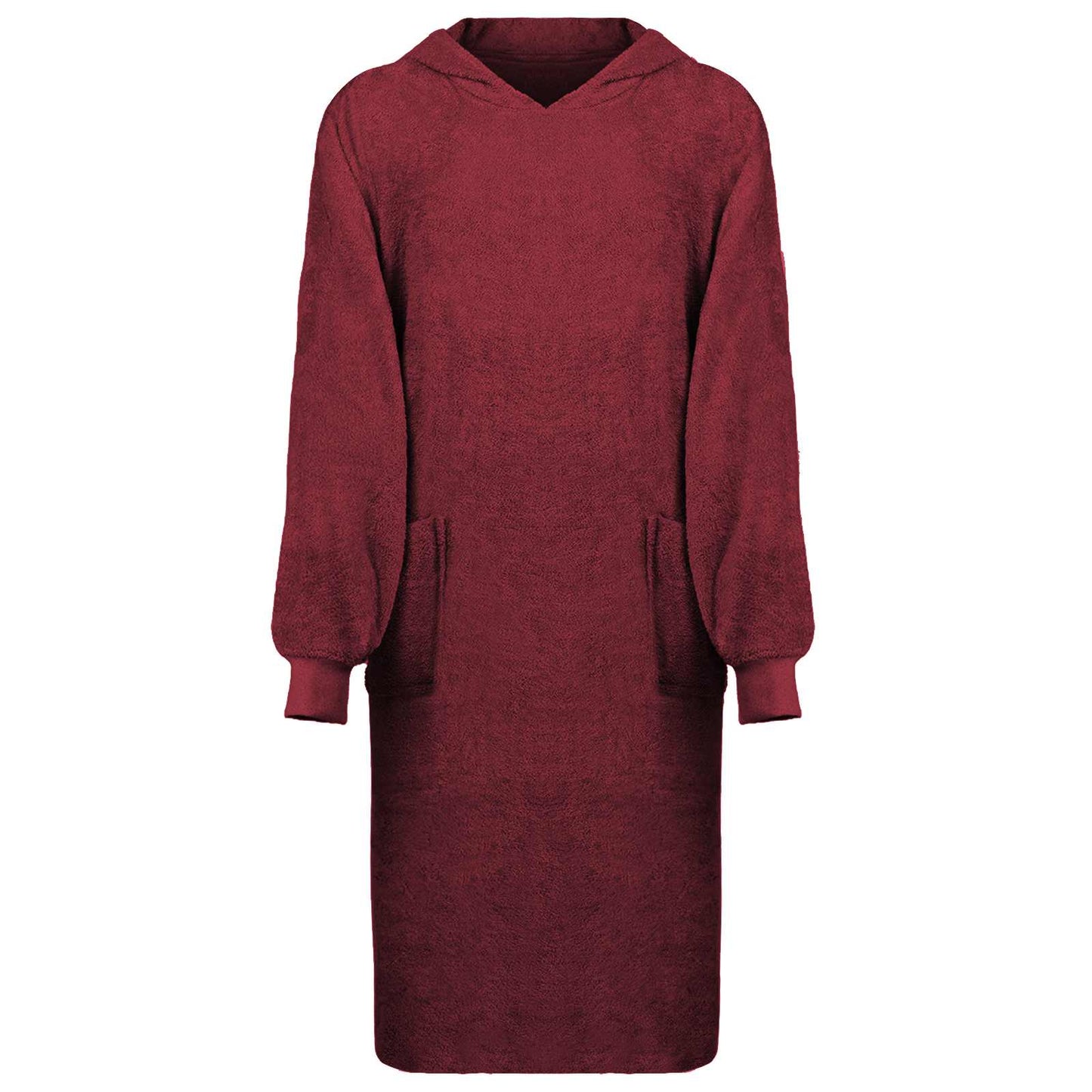 Blanket Hoodie KINN Red XL Cotton
