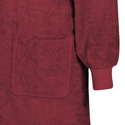 Blanket Hoodie KINN Red XXL Cotton