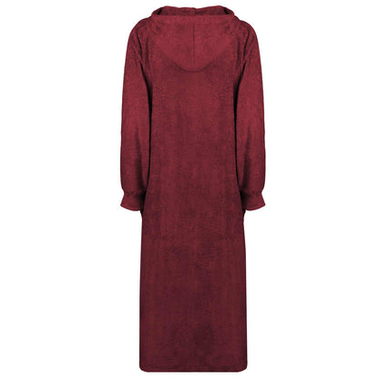 Blanket Hoodie KINN Red XXL Cotton