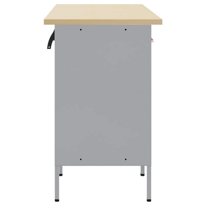 Work Cabinet with Drawer 3 pcs Red Engineered Wood and Steel