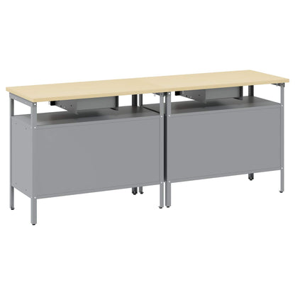 Work Bench Set 2 pcs Black Steel