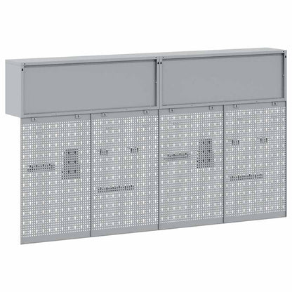 Tool Cabinet Set with Shelf 6 pcs Red Powder-Coated Steel