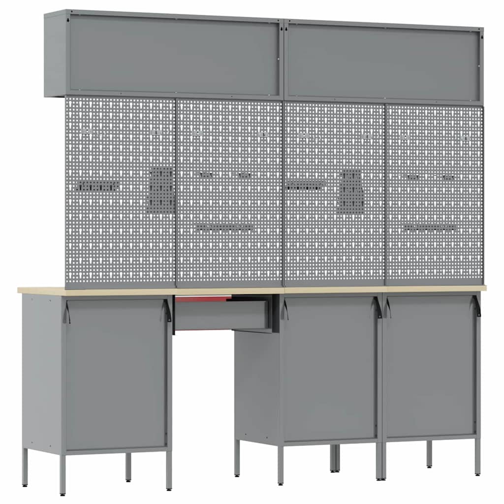 Work Cabinet Set with Drawer with Storage Manual 10 pcs Red