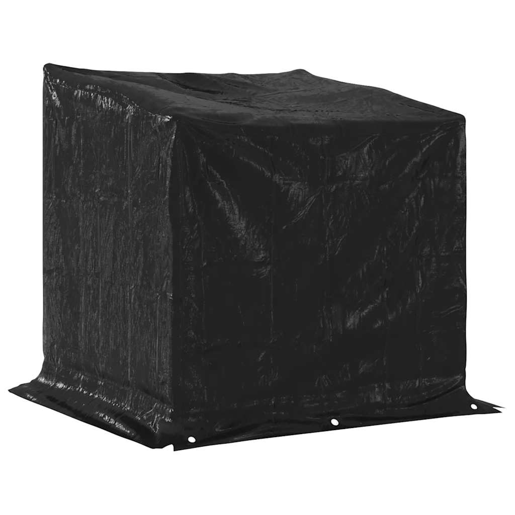 Firewood Rack with Rain Cover 101x61x110.5 cm Galvanised Steel