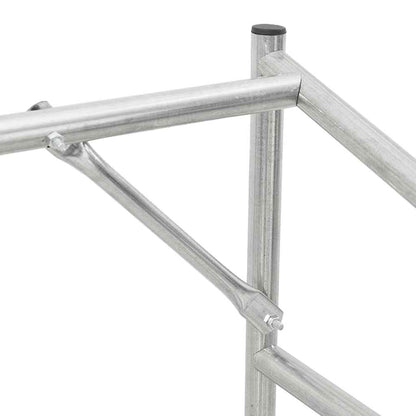 Firewood Rack with Rain Cover 150x100x200 cm Galvanised Steel