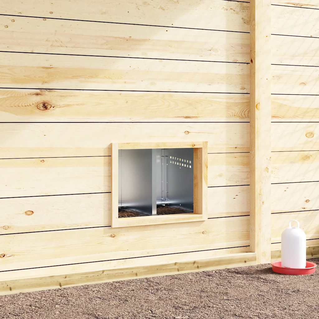 Chicken Nesting Box 2 Compartments with Legs Galvanised Steel