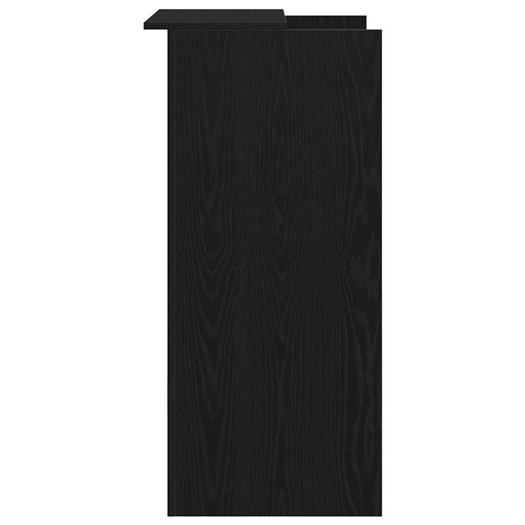 Reception Desk Black 55x50x103.5 cm Engineered Wood