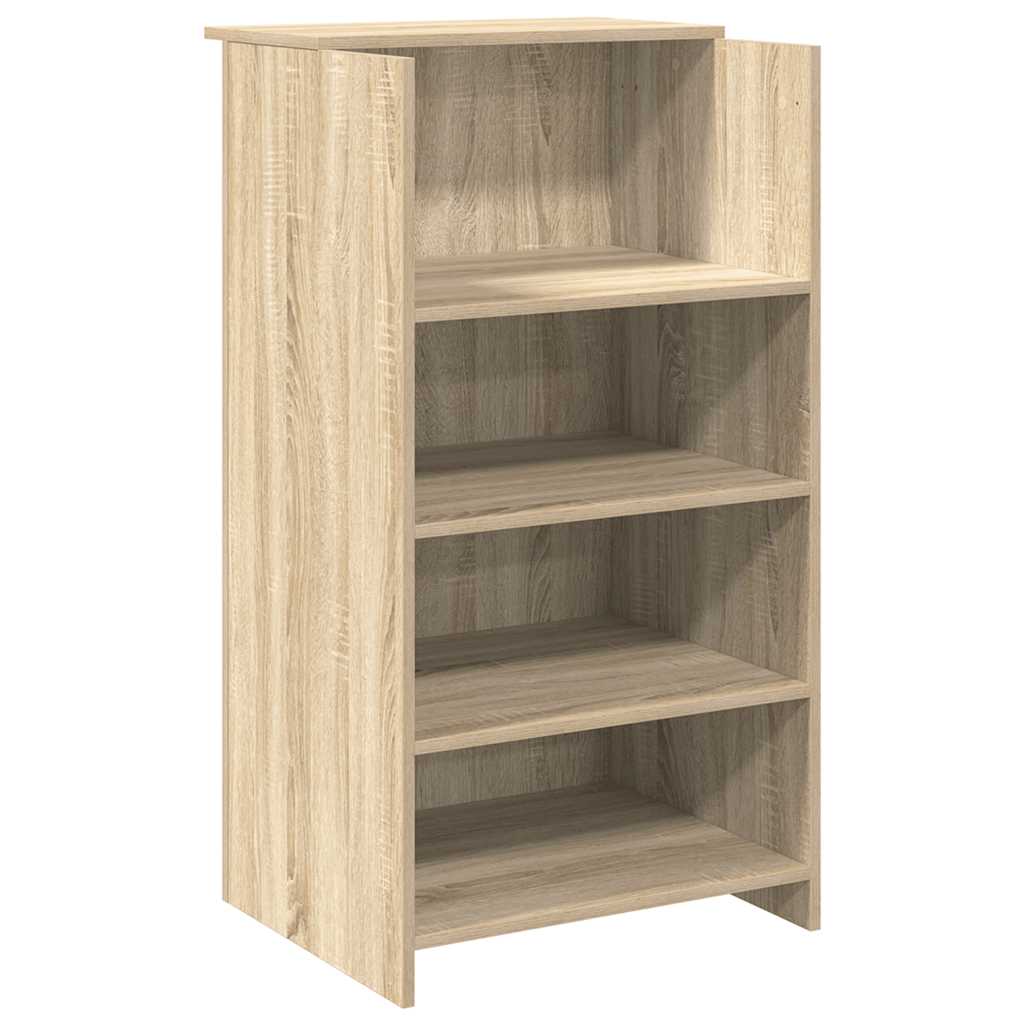 Reception Desk Sonoma Oak 55x50x103.5 cm Engineered Wood
