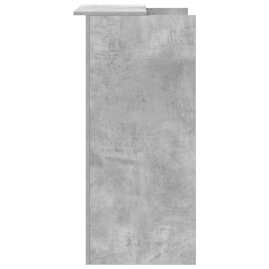 Reception Desk Concrete Grey 55x50x103.5 cm Engineered Wood
