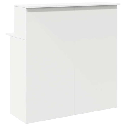 Reception Desk White 100x50x103.5 cm Engineered Wood
