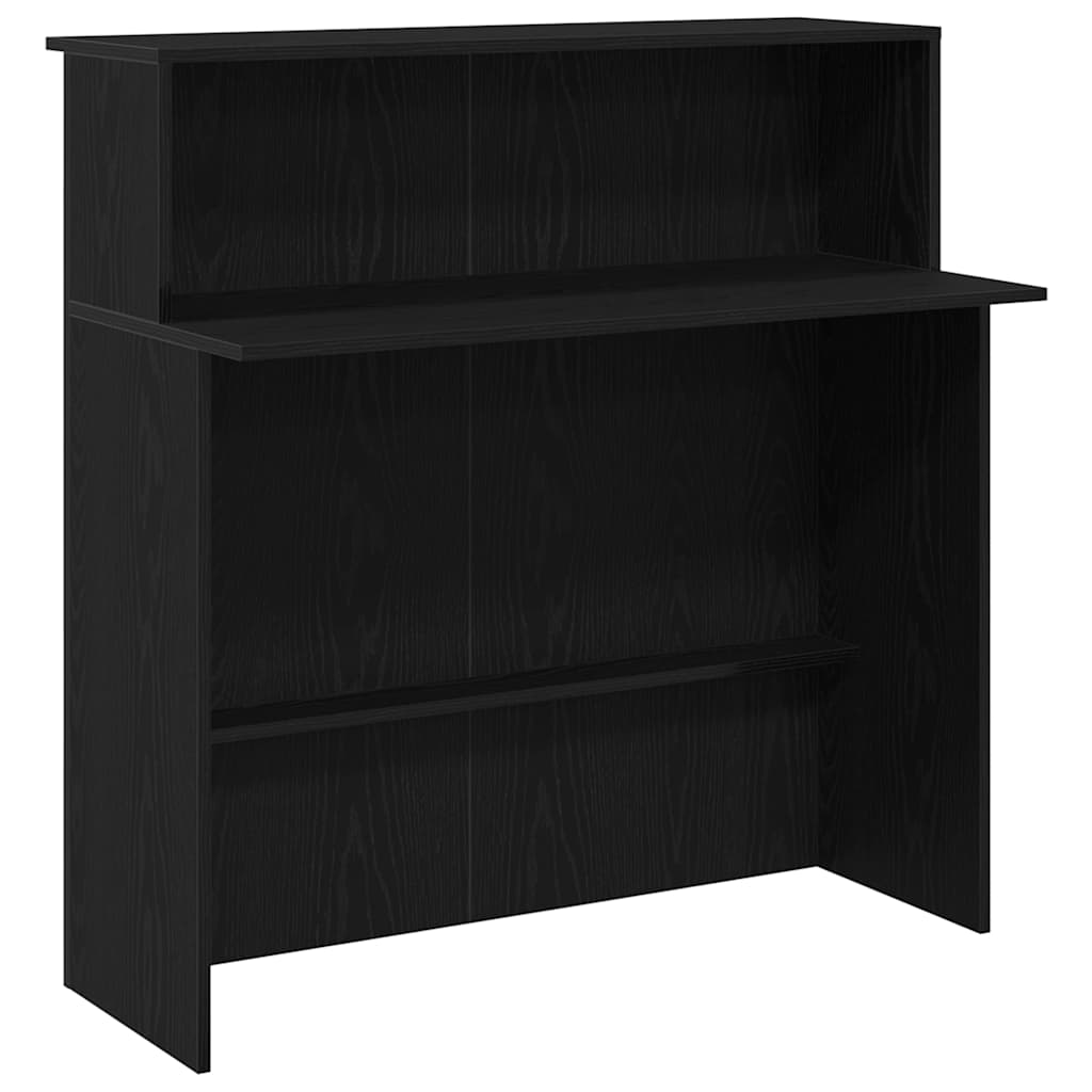 Reception Desk Black 100x50x103.5 cm Engineered Wood