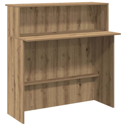 Reception Desk Artisan Oak 100x50x103.5 cm Engineered Wood