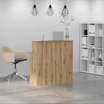 Reception Desk Artisan Oak 100x50x103.5 cm Engineered Wood