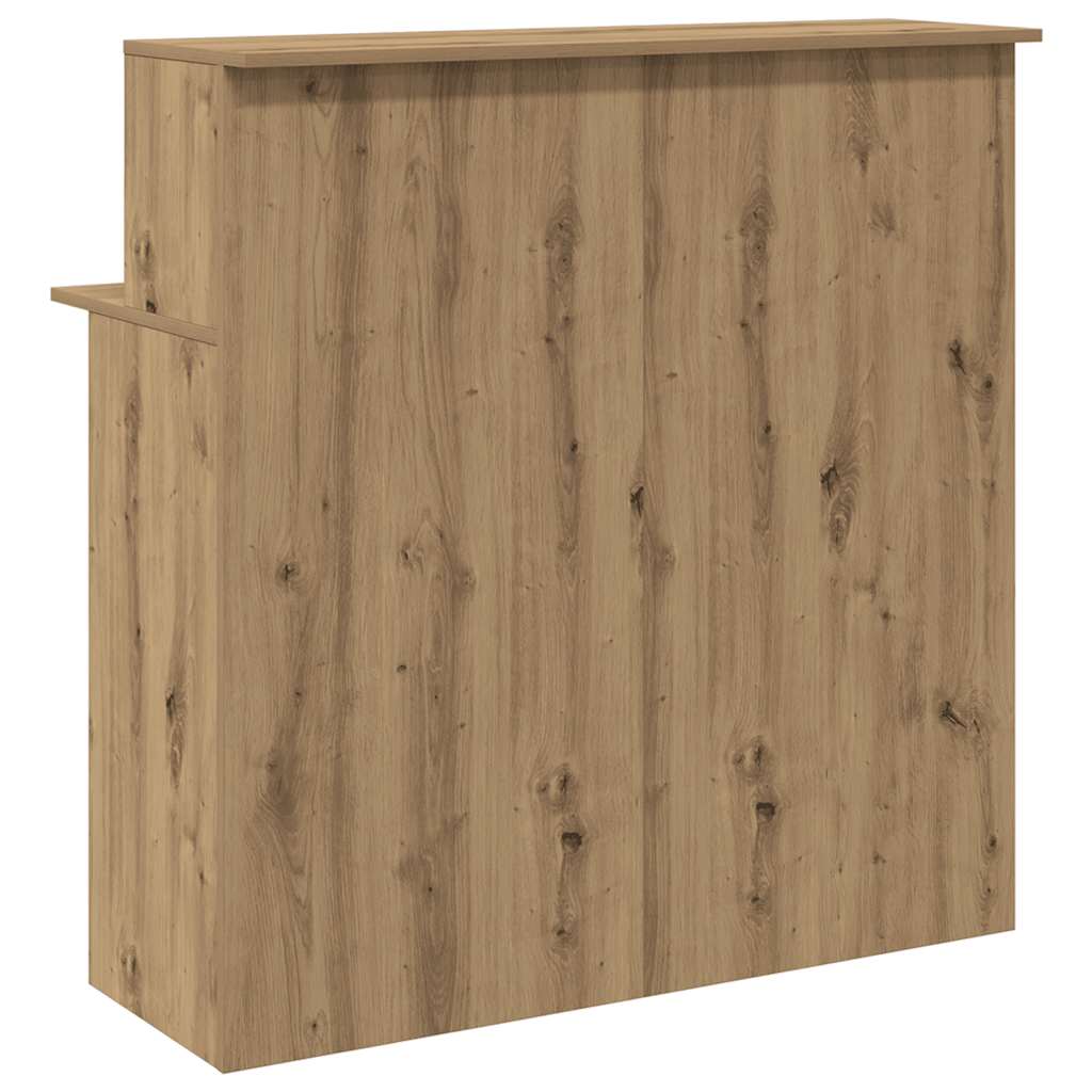 Reception Desk Artisan Oak 100x50x103.5 cm Engineered Wood