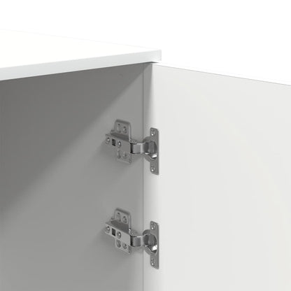 Storage Cabinet White 50x45x103.5 cm Engineered Wood