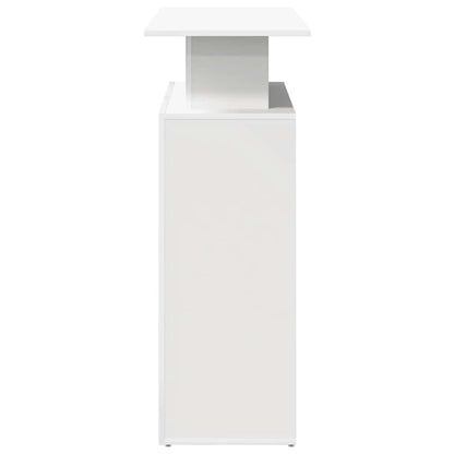 Reception Desk White 100x40x104 cm Engineered Wood