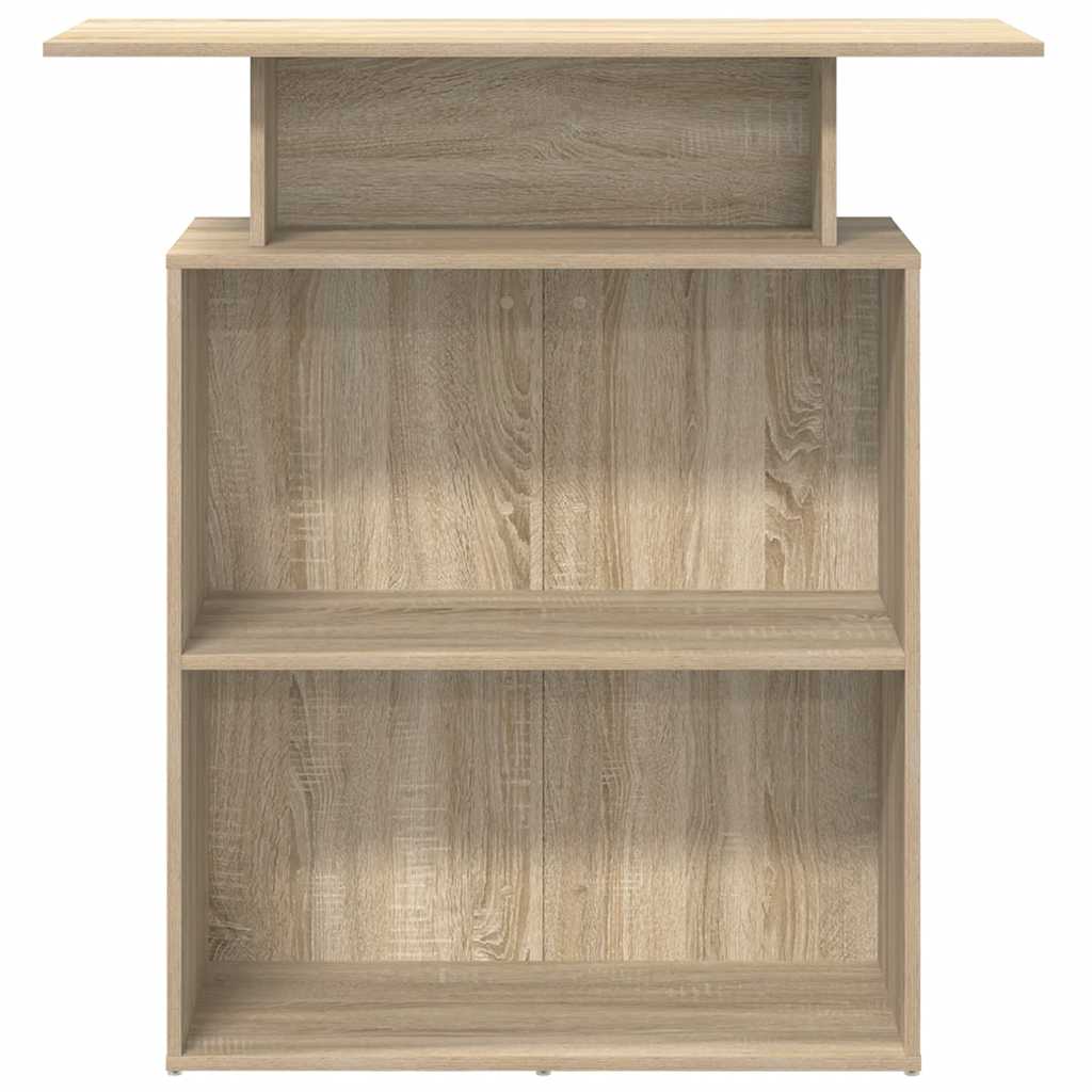 Reception Desk Sonoma Oak 100x40x104 cm Engineered Wood