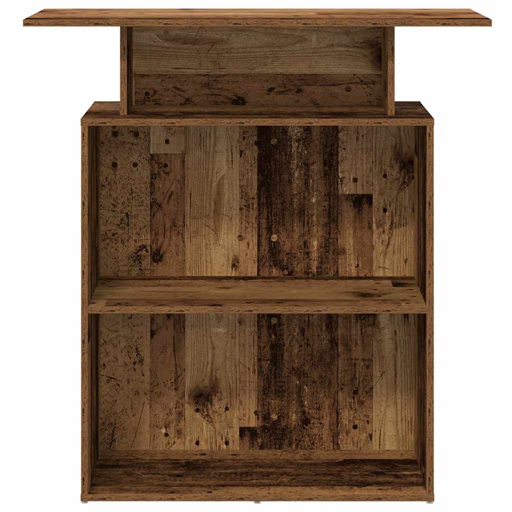 Reception Desk Old Wood 100x40x104 cm Engineered Wood