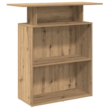 Reception Desk Artisan Oak 100x40x104 cm Engineered Wood