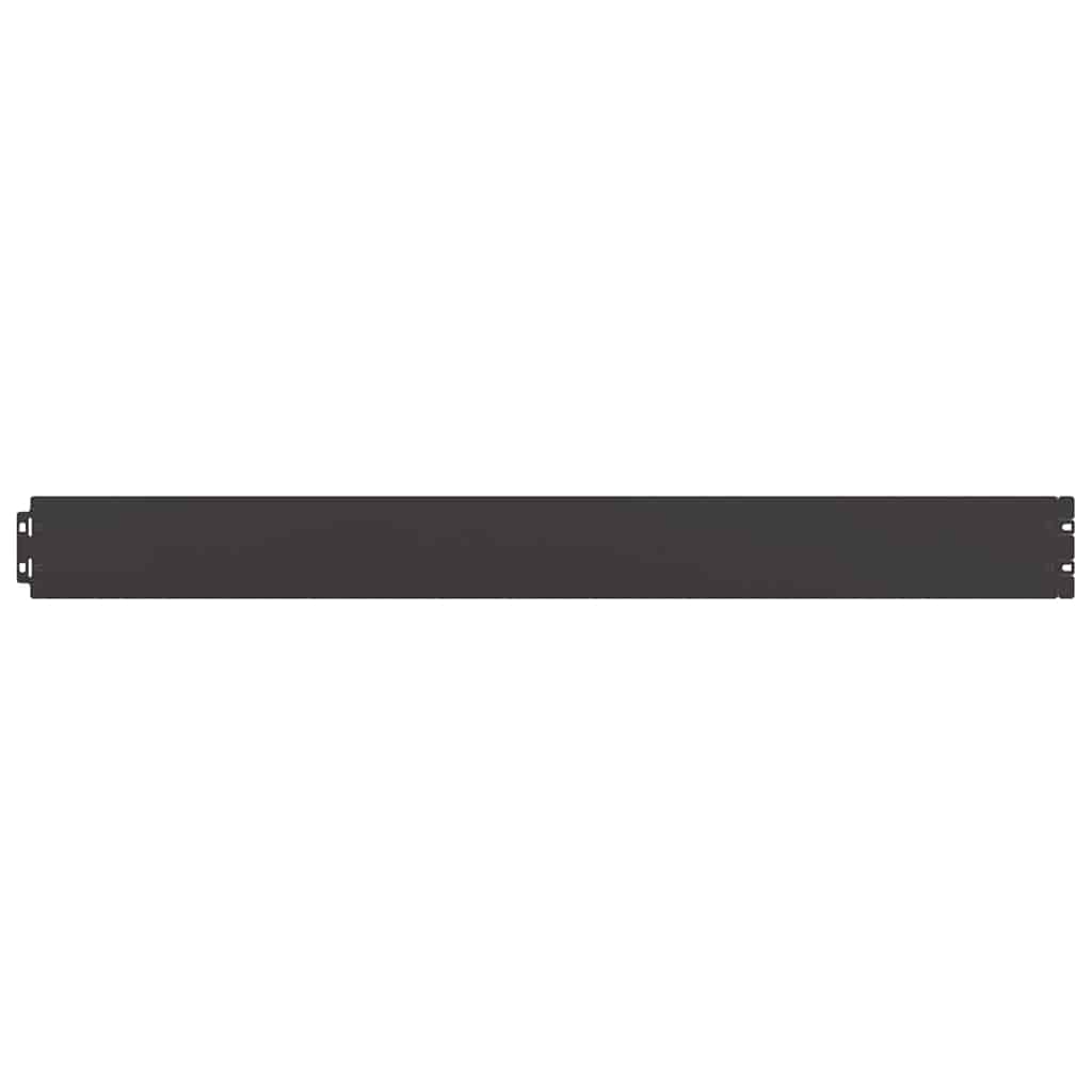 Lawn Edging 10 pcs 10 x 103 cm Cold-rolled steel Black