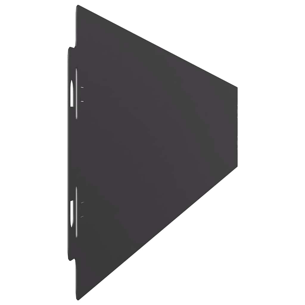 Lawn Edging 10 pcs 10 x 103 cm Cold-rolled steel Black