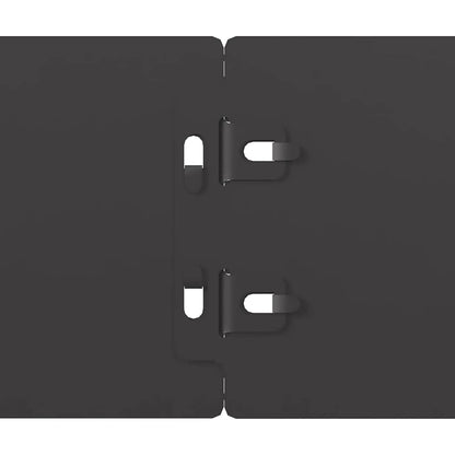 Lawn Edging 10 pcs 10 x 103 cm Cold-rolled steel Black