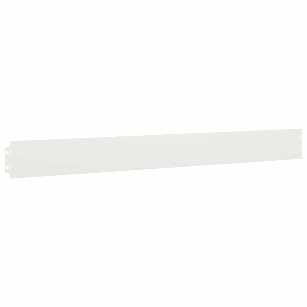 Lawn Edging 10 pcs 10 x 103 cm Cold-rolled steel White