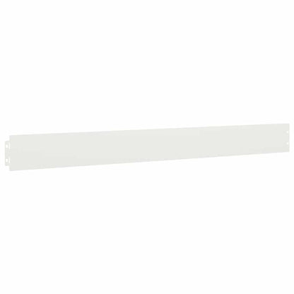 Lawn Edging 10 pcs 10 x 103 cm Cold-rolled steel White