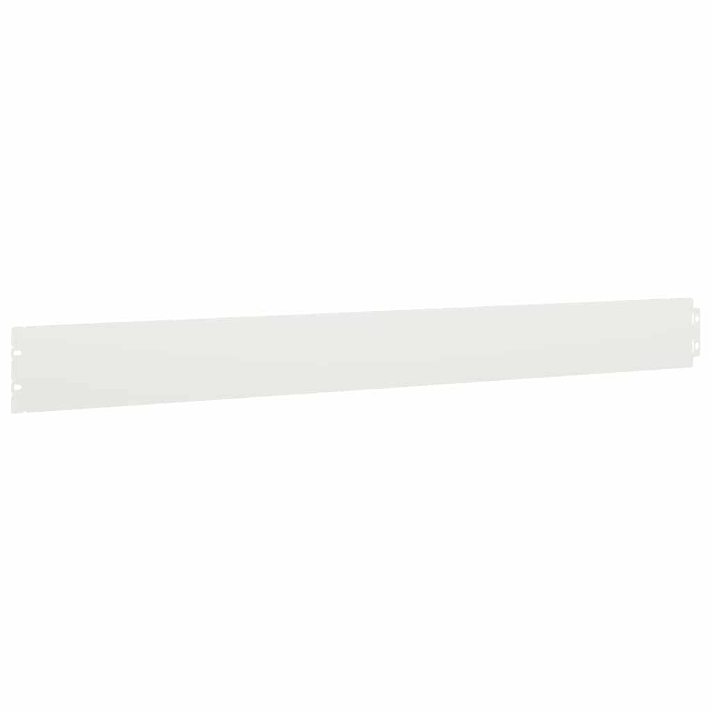 Lawn Edging 10 pcs 10 x 103 cm Cold-rolled steel White